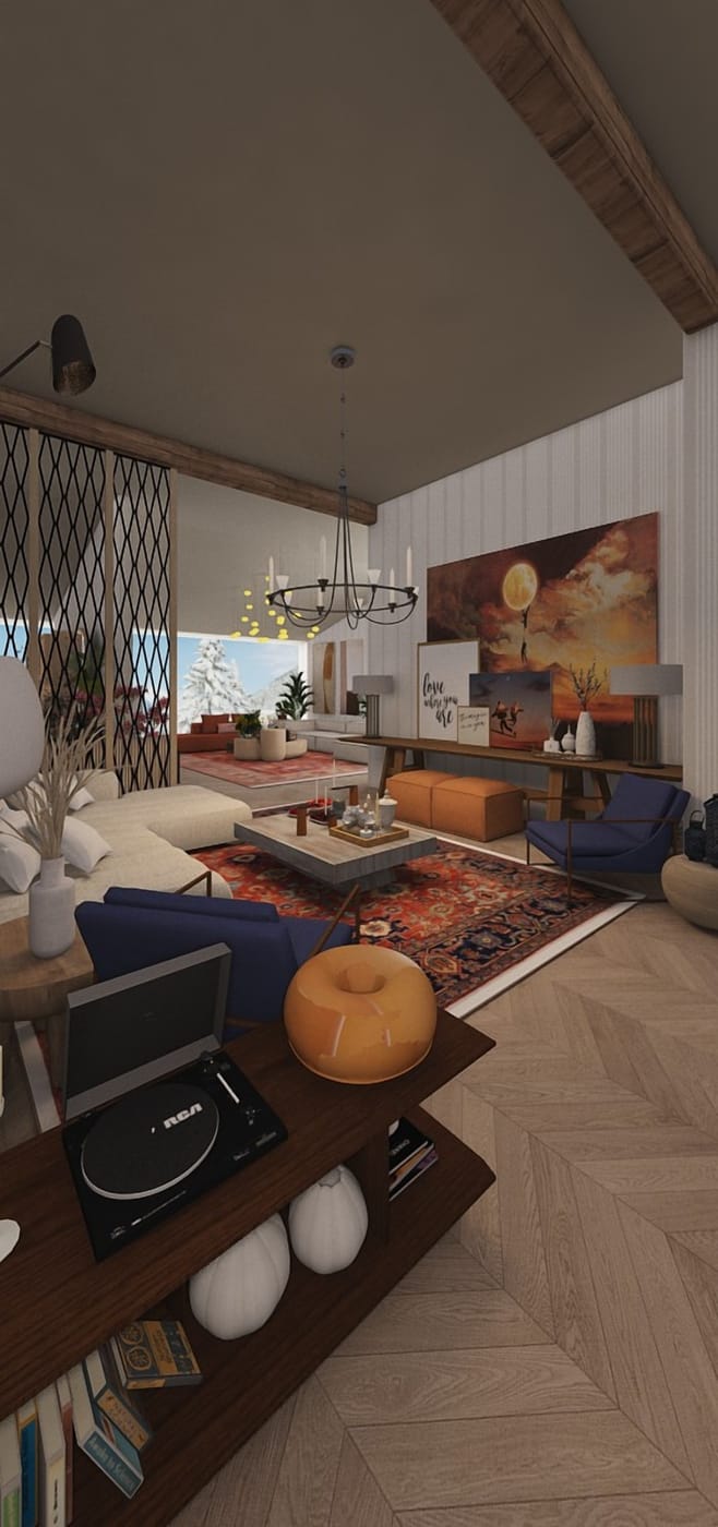 Eclectic floor plan