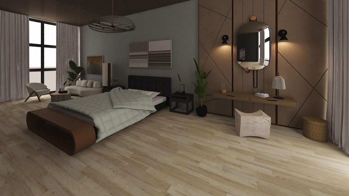 Mid-century bedroom