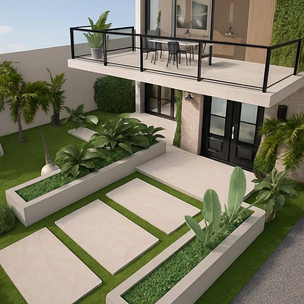 Mid-century outdoor space