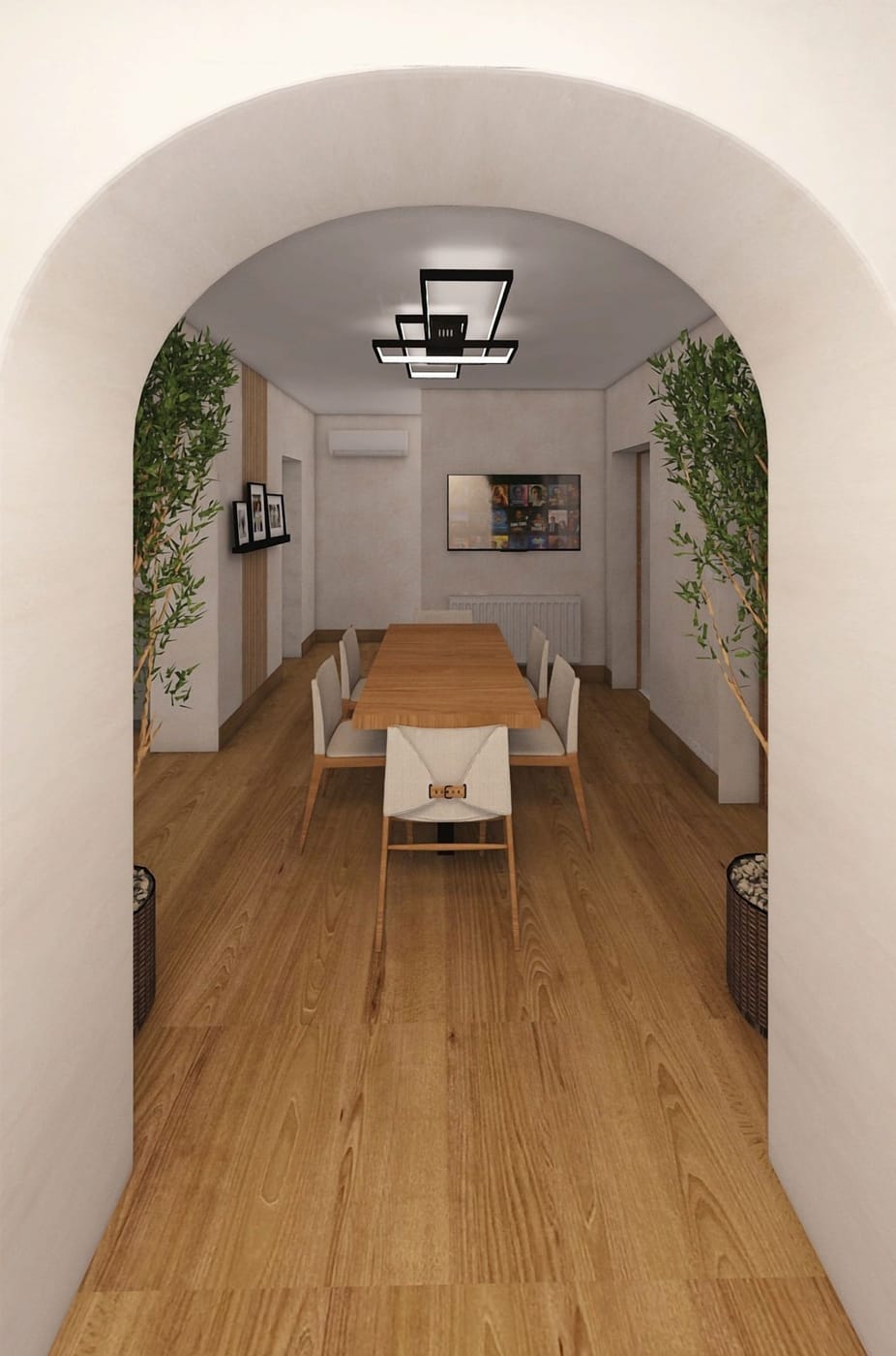 Mid-century hall