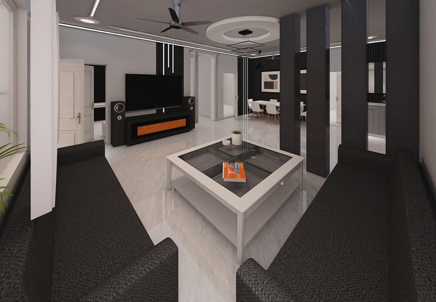 Mid-century floor plan