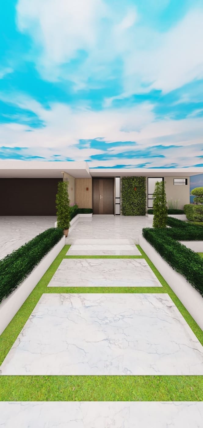 Contemporary outdoor space