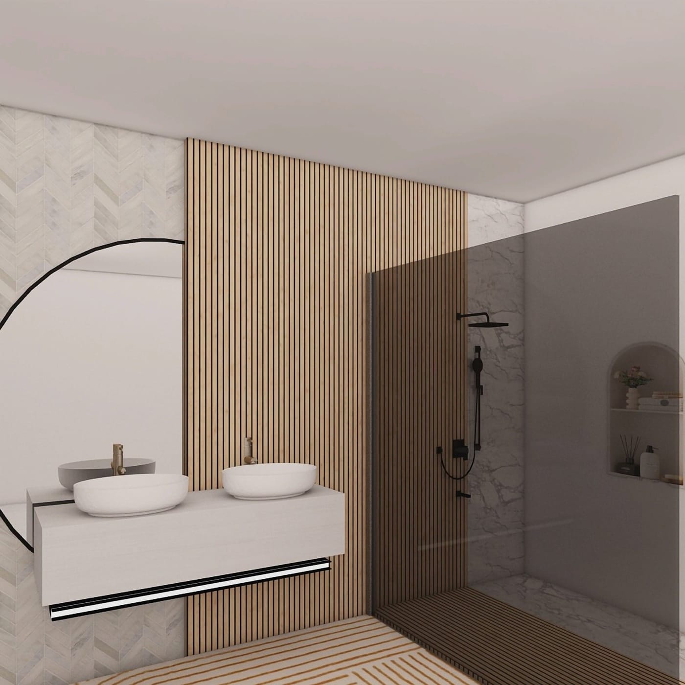 Mid-century bathroom