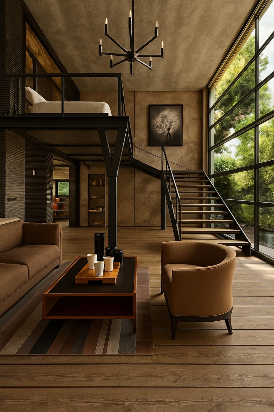 Industrial living room