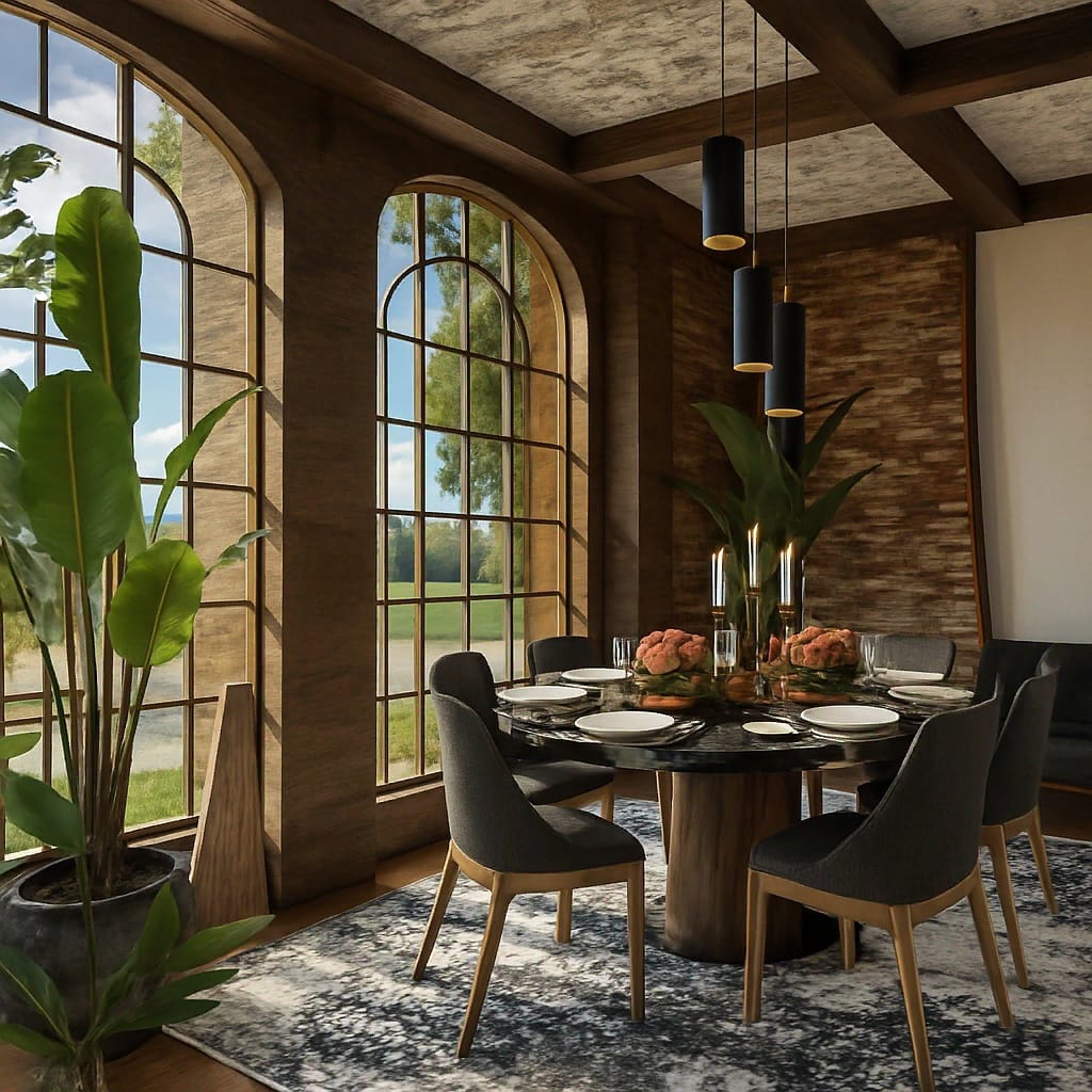Industrial dining room