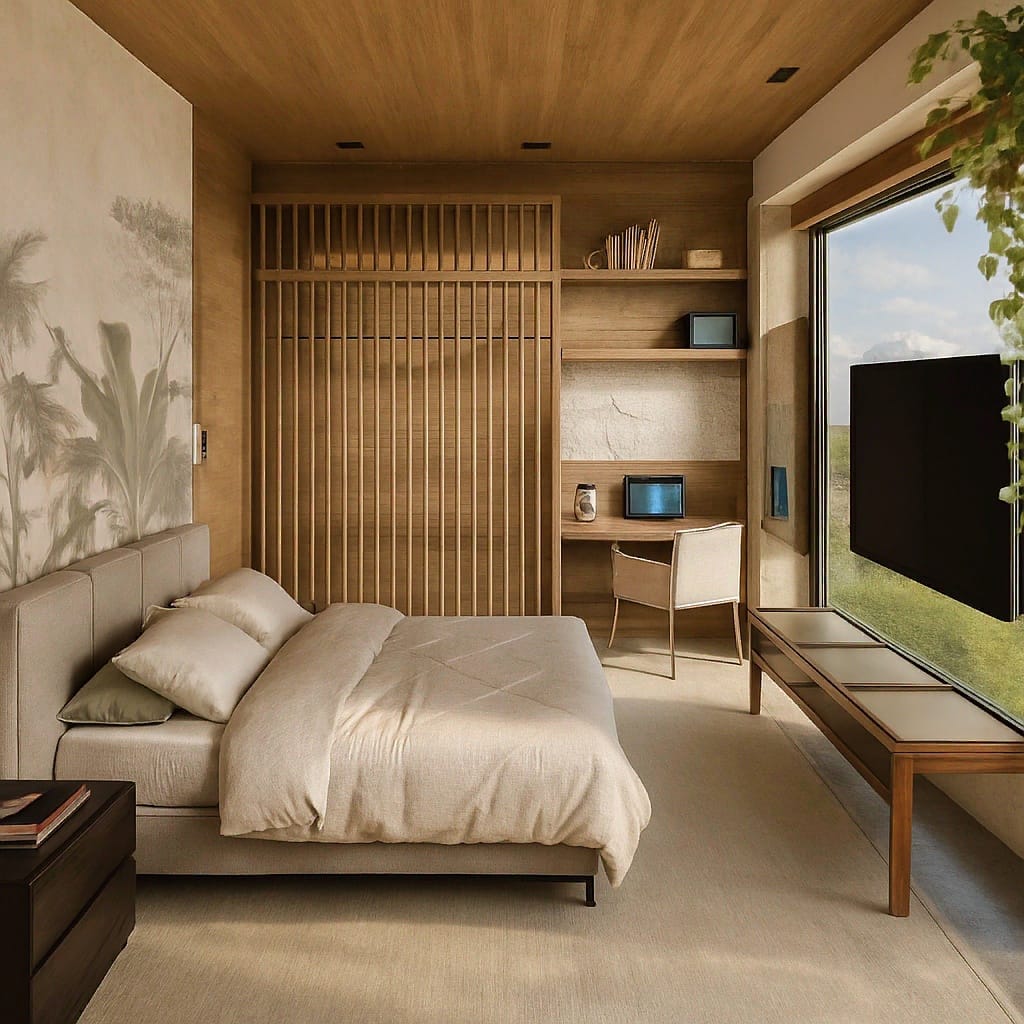 Mid-century bedroom