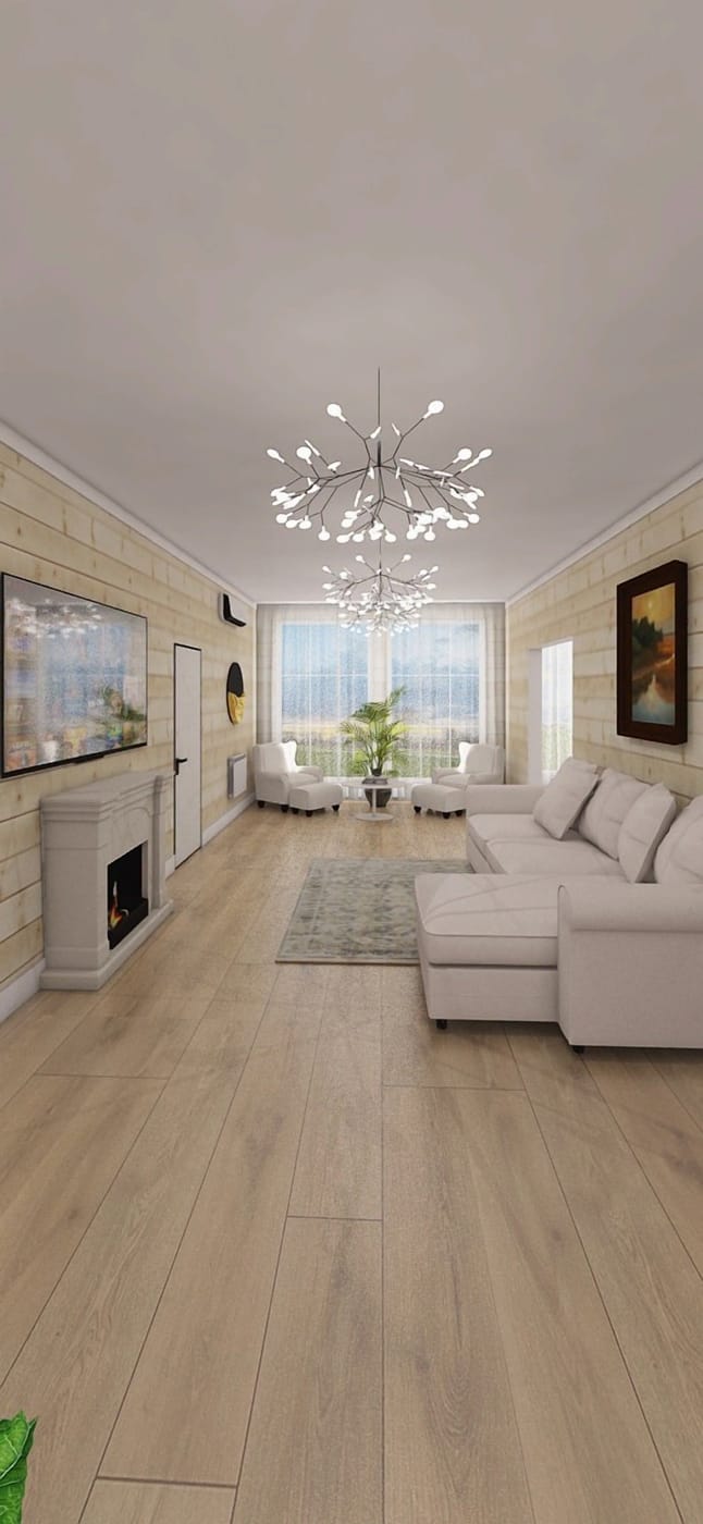 Contemporary floor plan