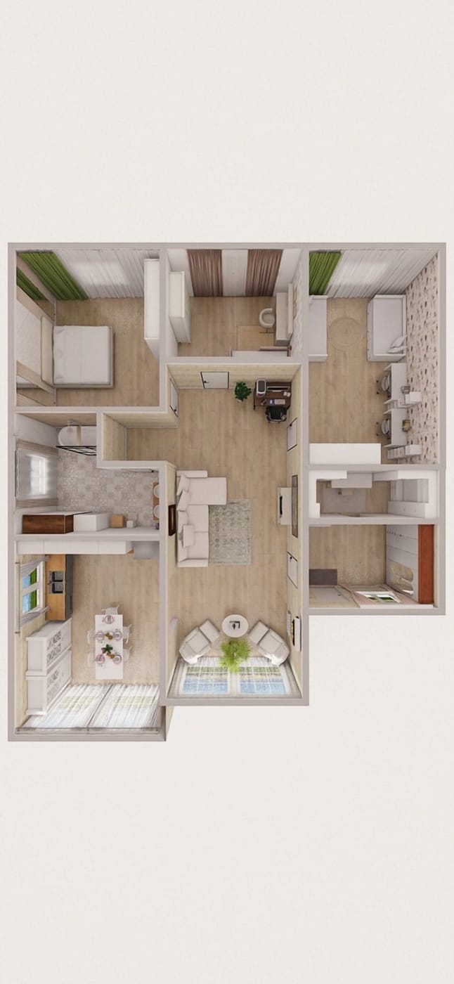 Contemporary floor plan