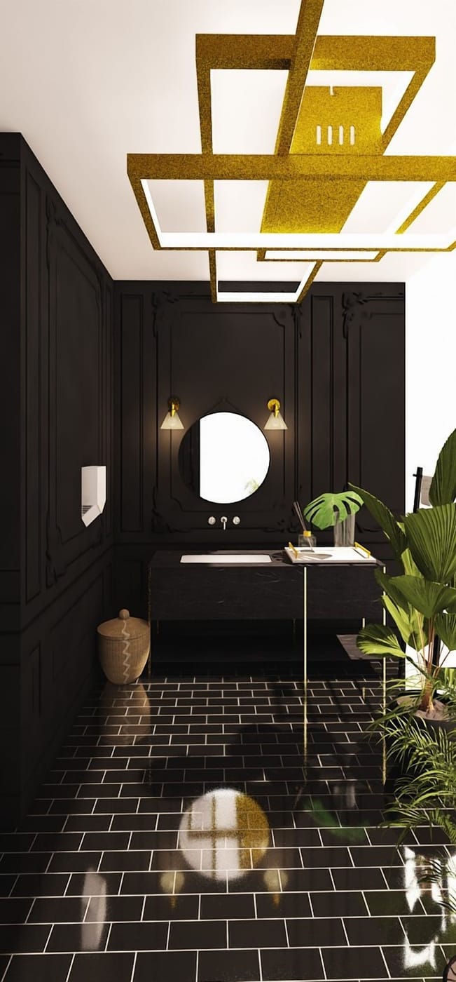 Mid-century bathroom