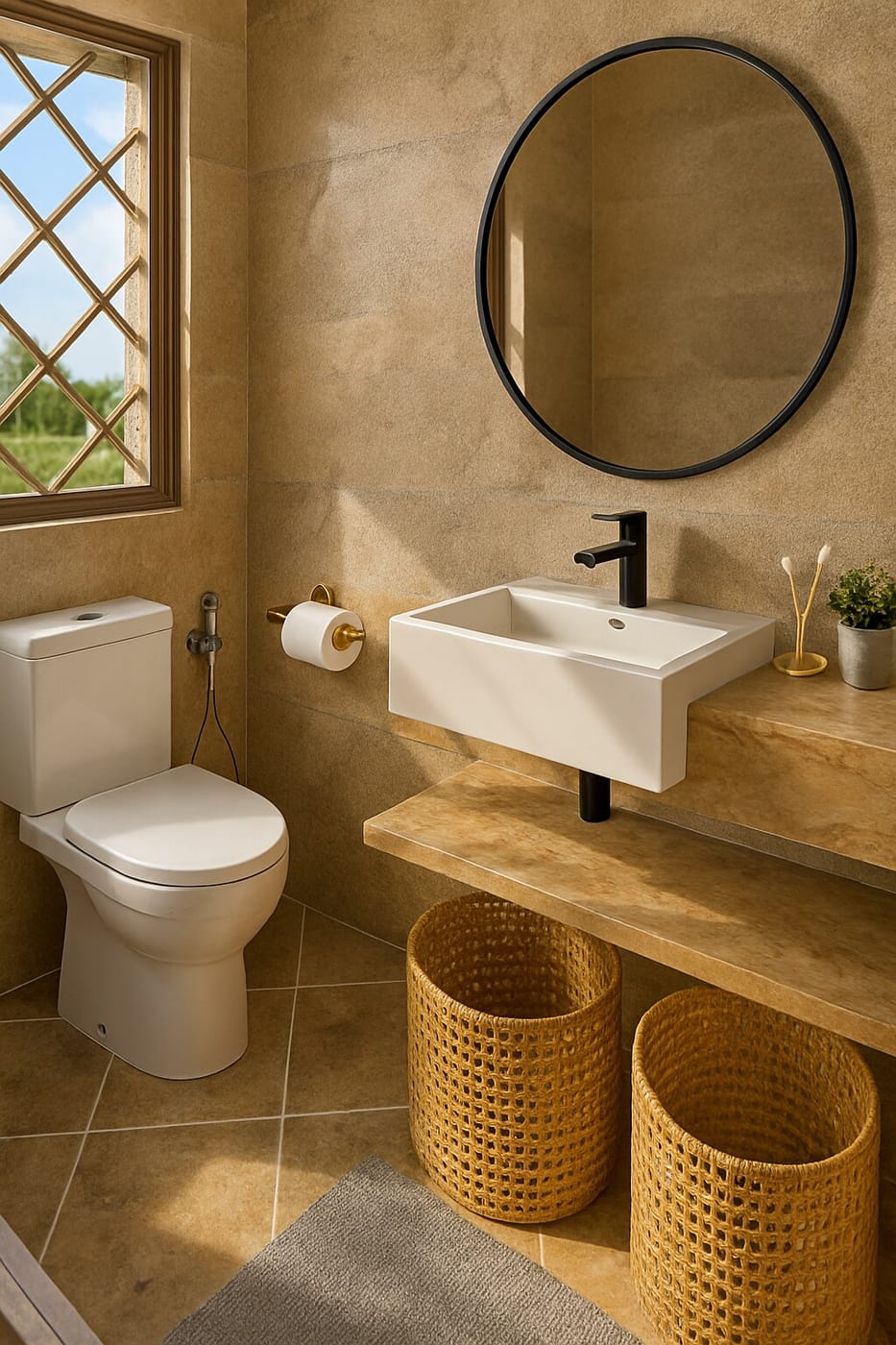Mid-century bathroom