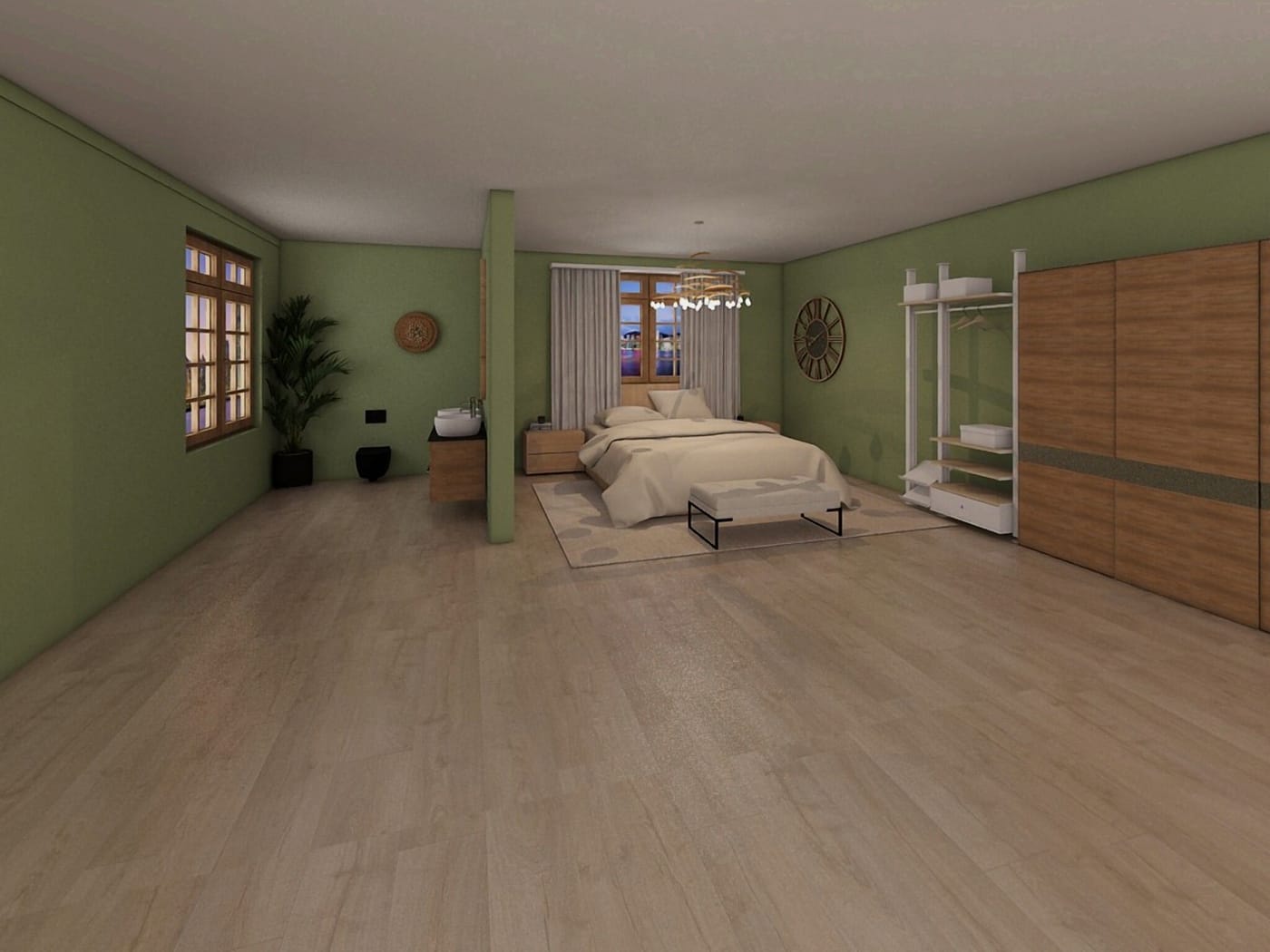 Mid-century floor plan