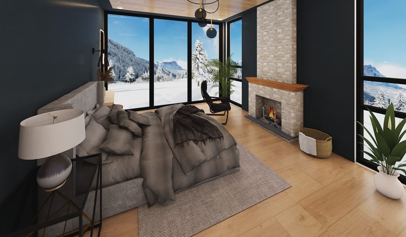 Contemporary bedroom