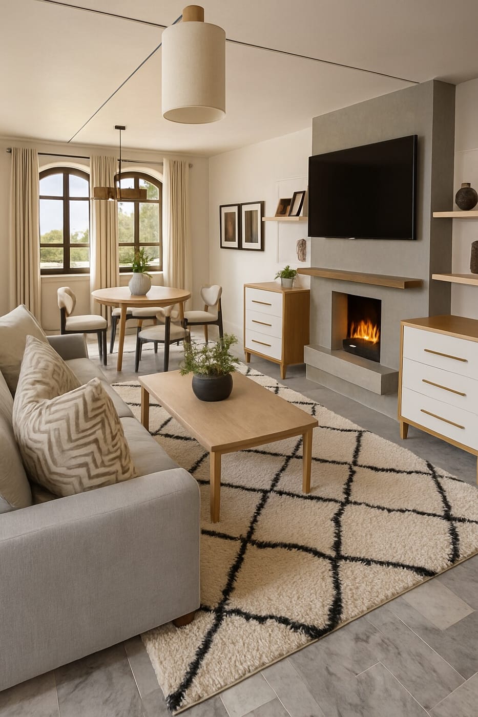 Contemporary floor plan