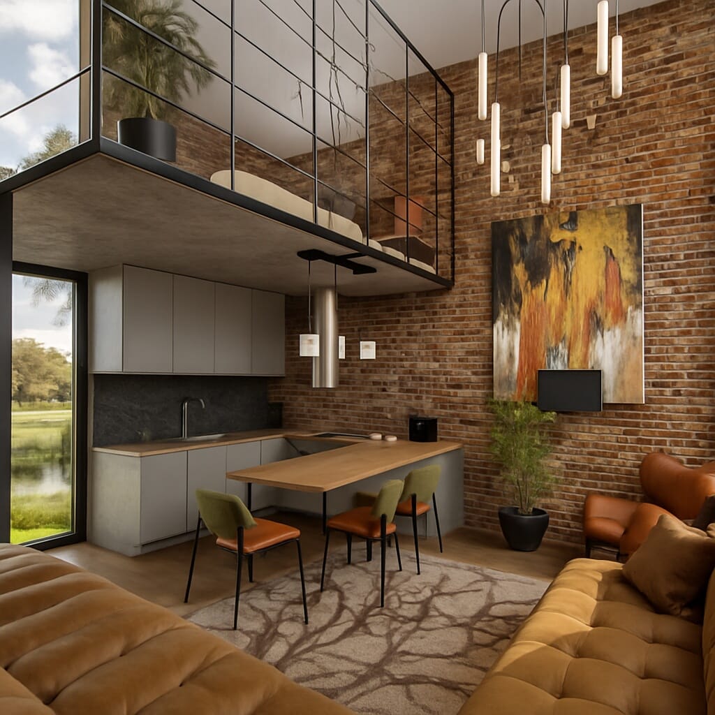 Industrial living room