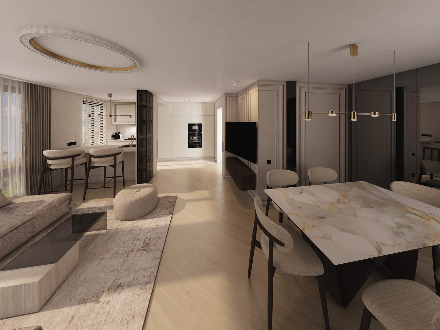 Contemporary floor plan