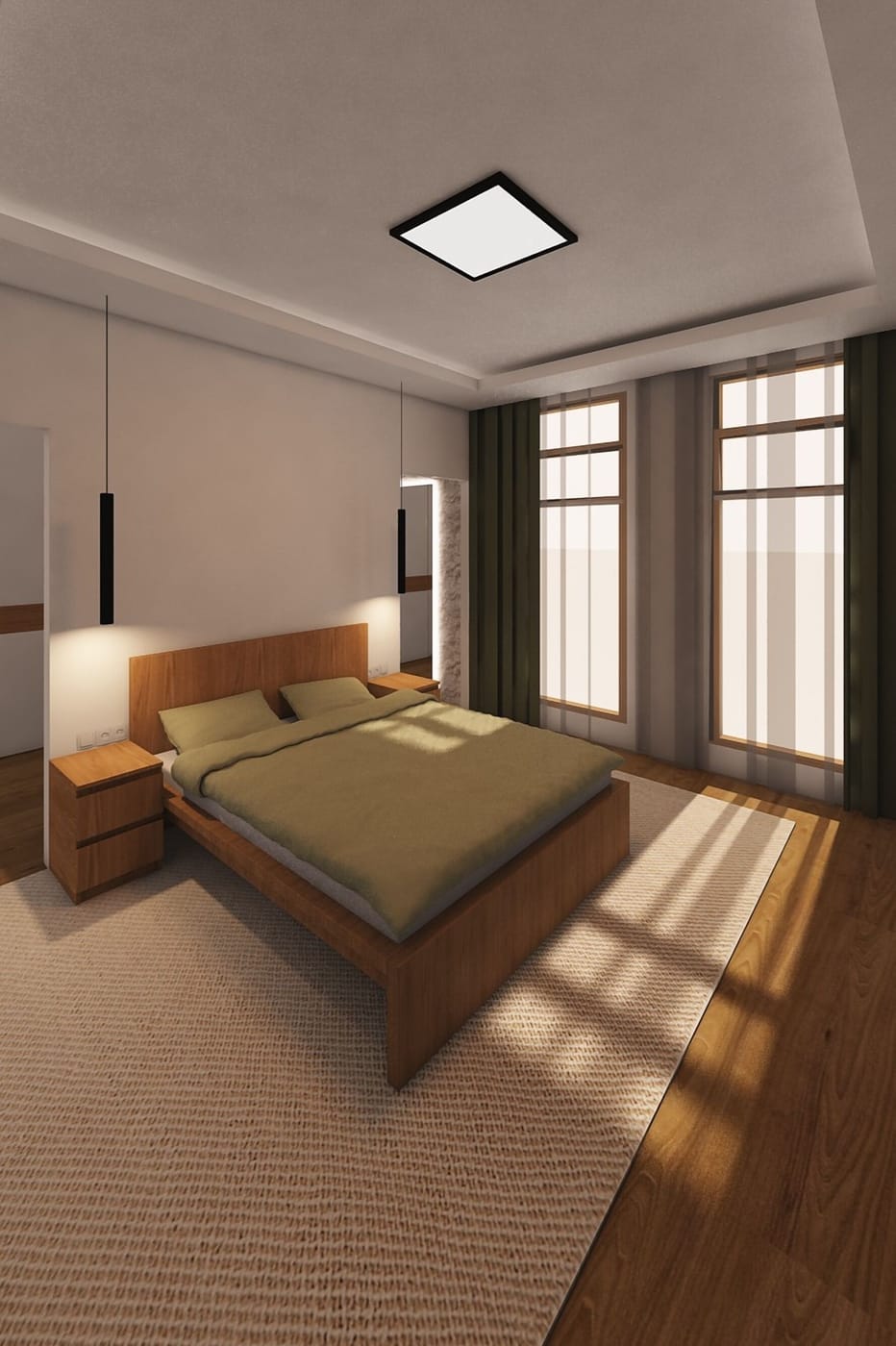 Mid-century bedroom