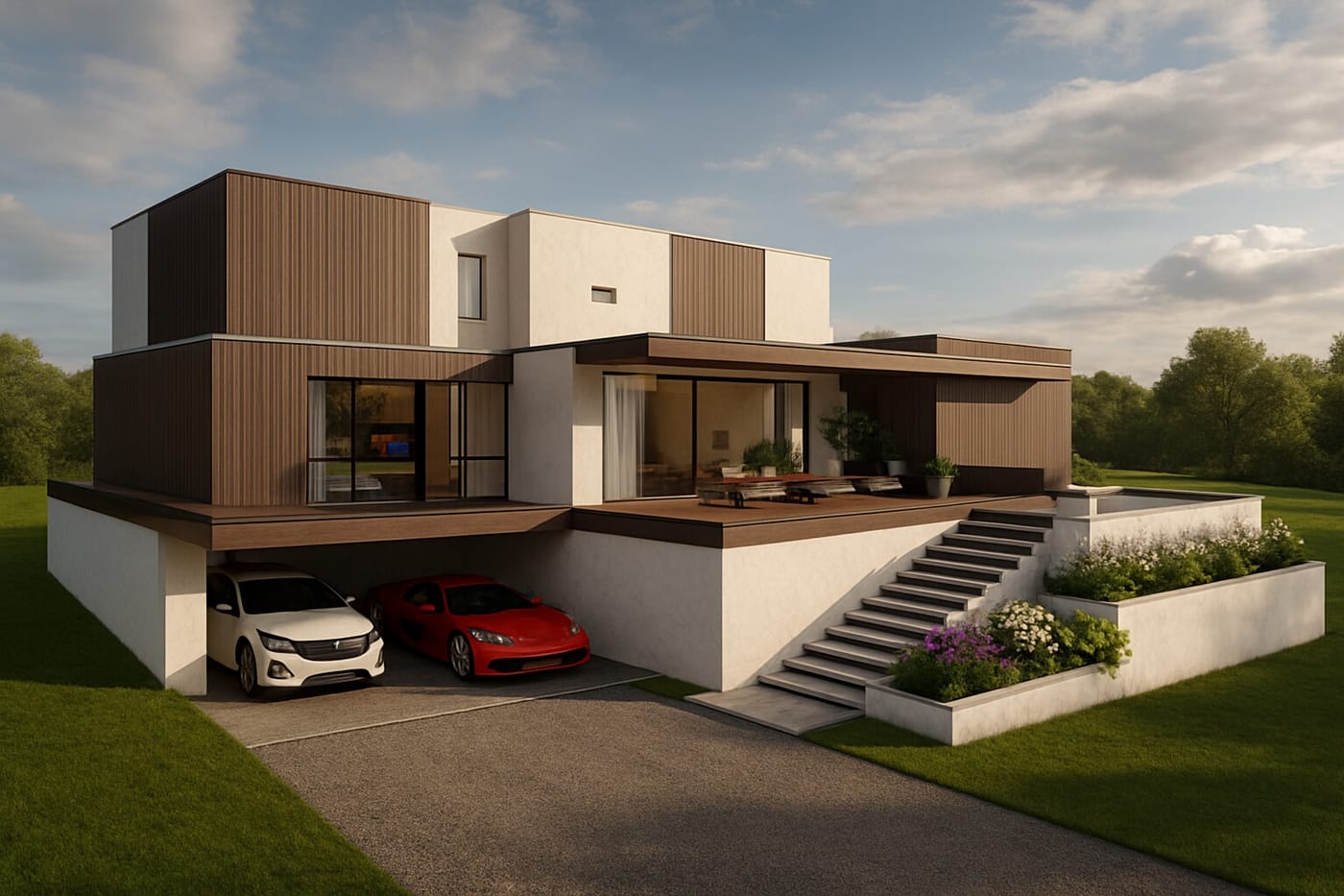 Contemporary floor plan