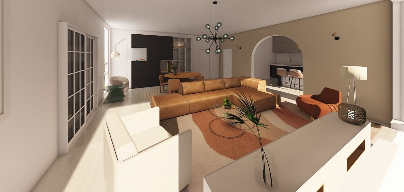 Mid-century hall