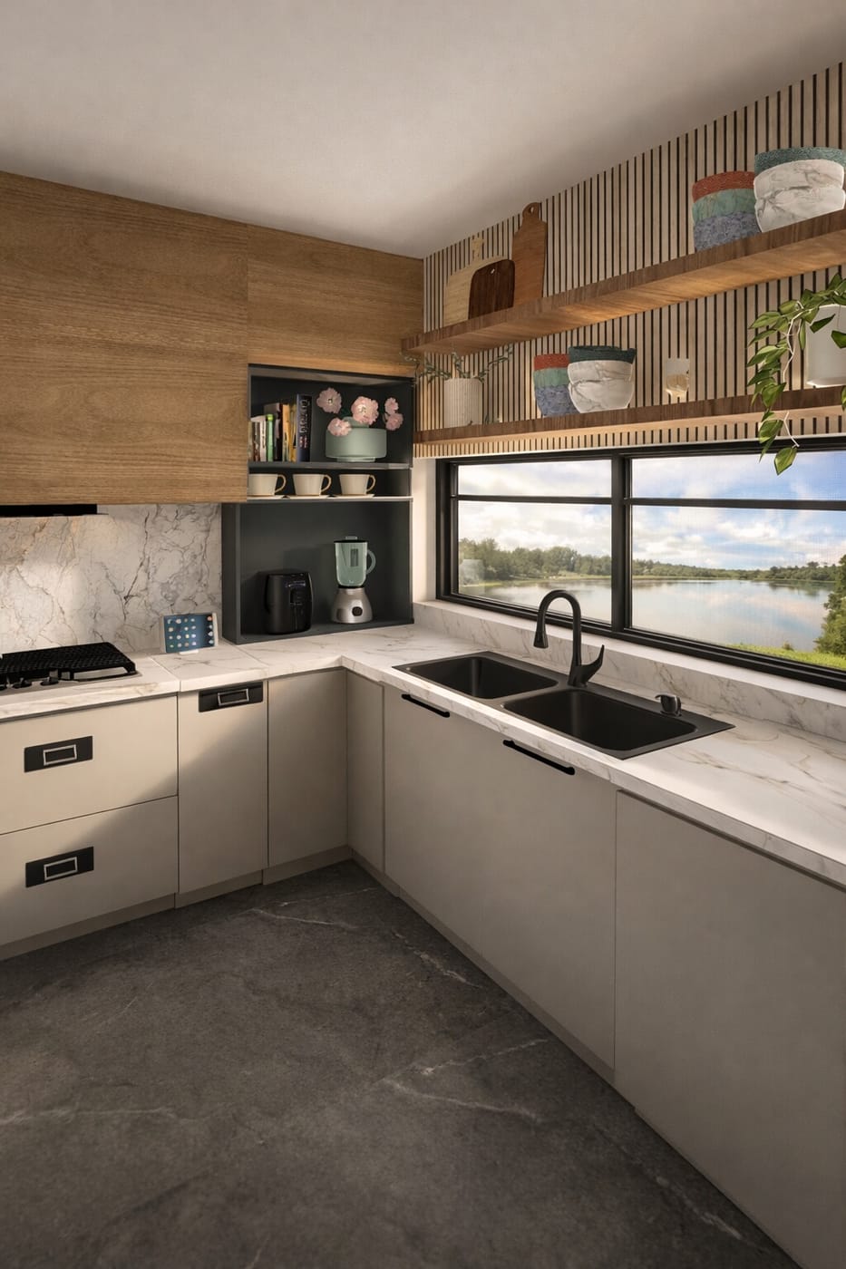 Contemporary floor plan