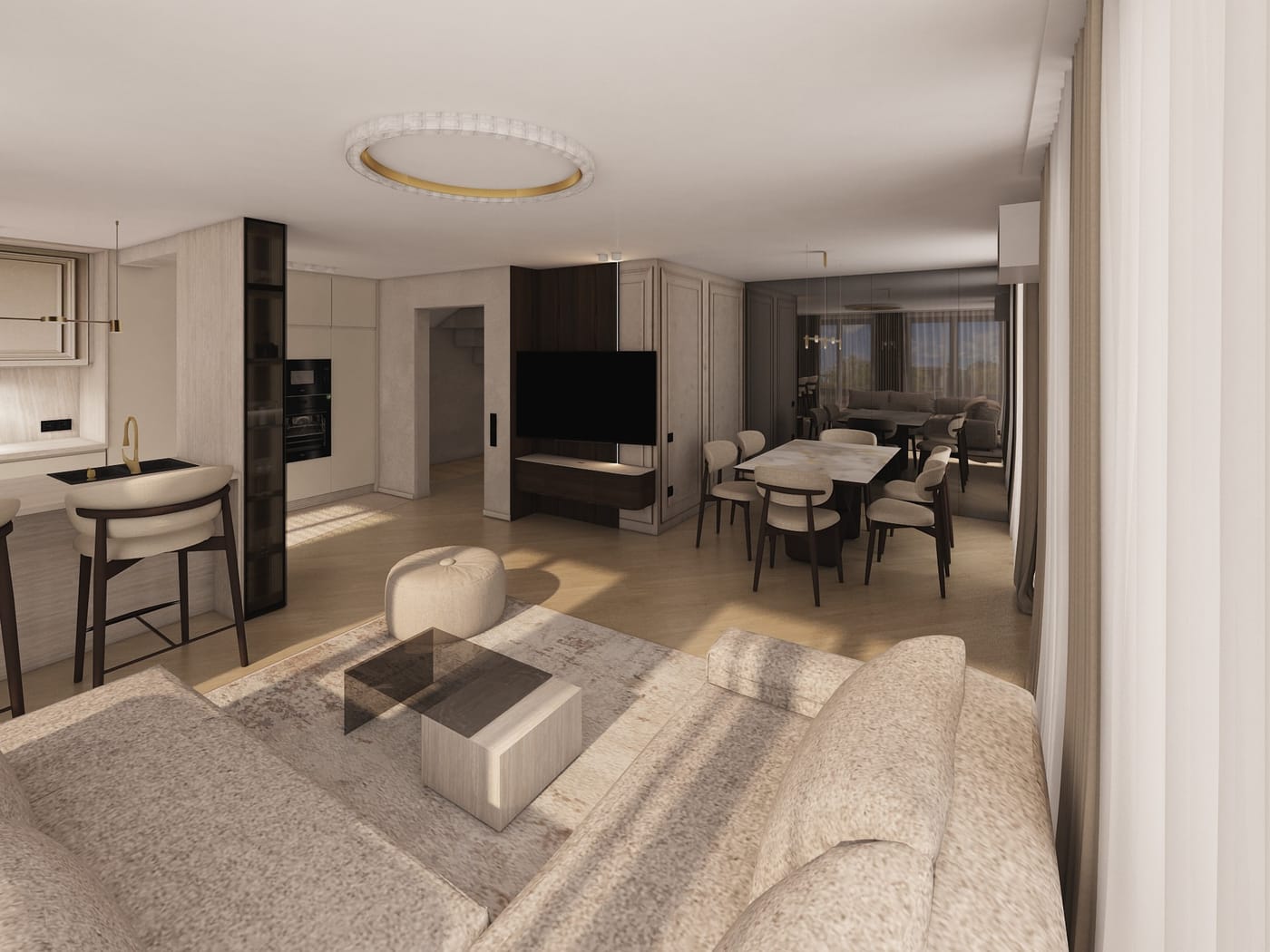Contemporary floor plan