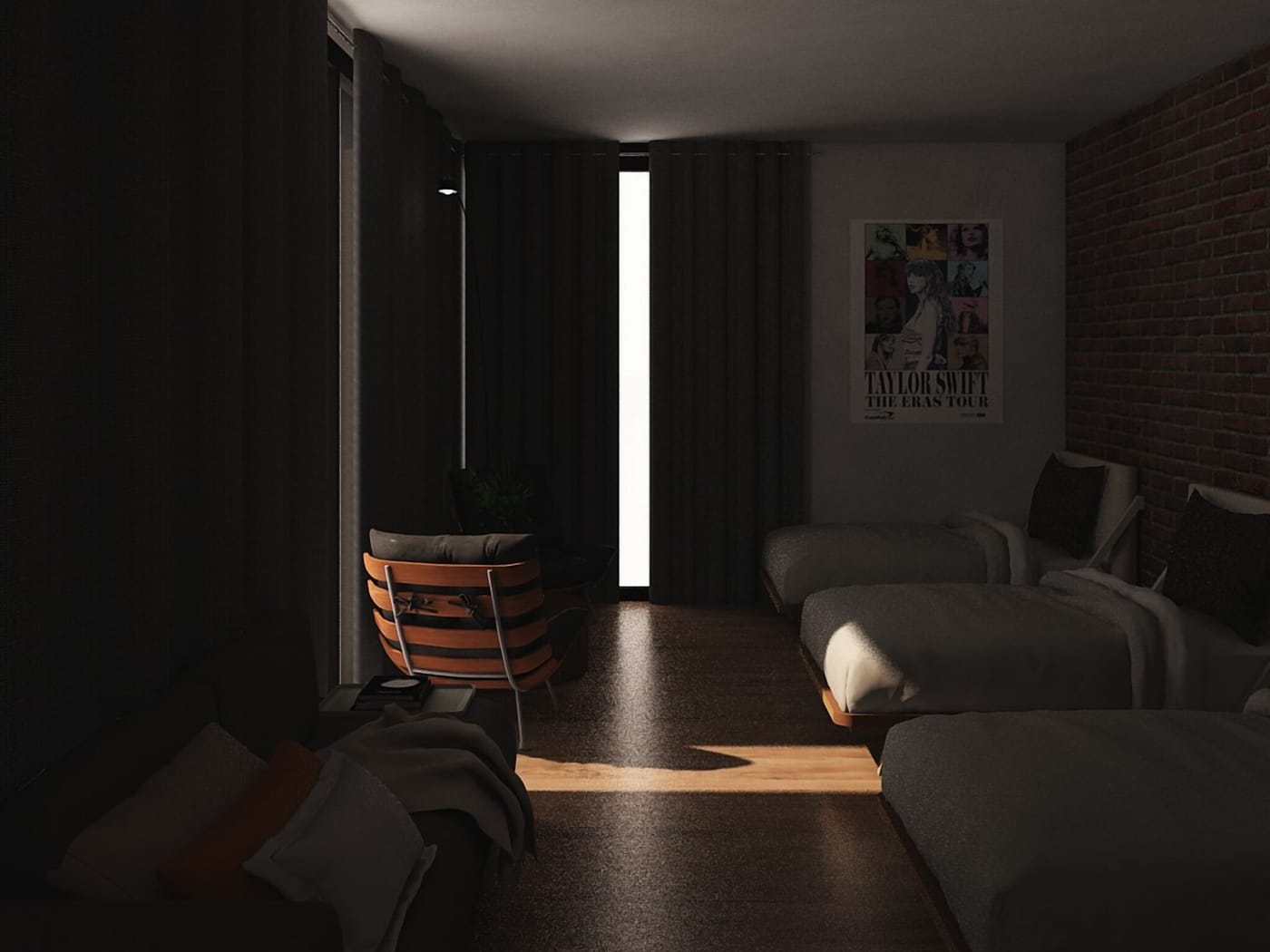 Industrial bedroom