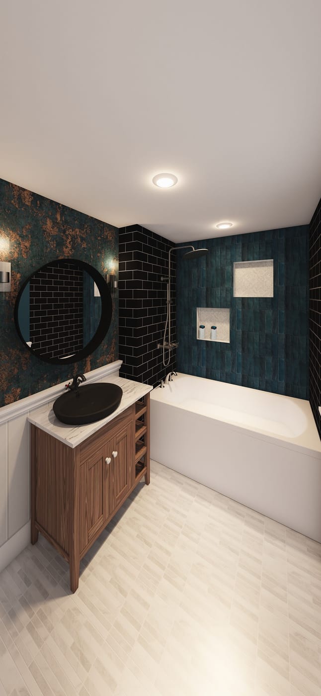 Mid-century bathroom