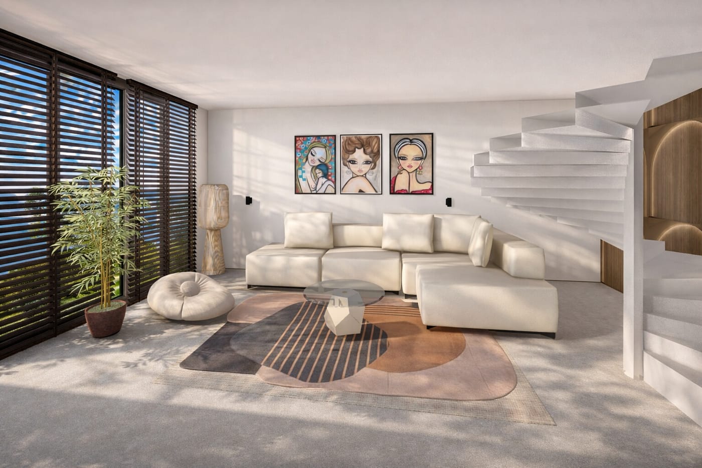 Contemporary living room