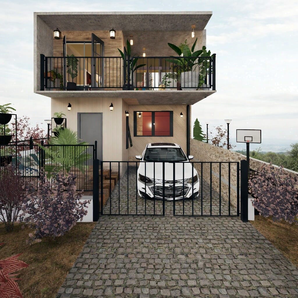 Contemporary floor plan