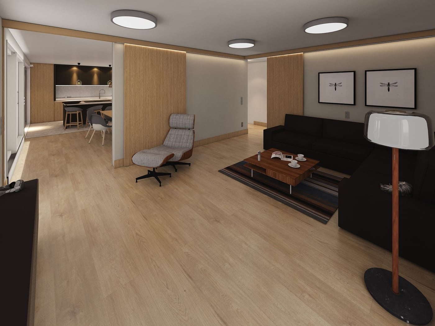 Mid-century living room