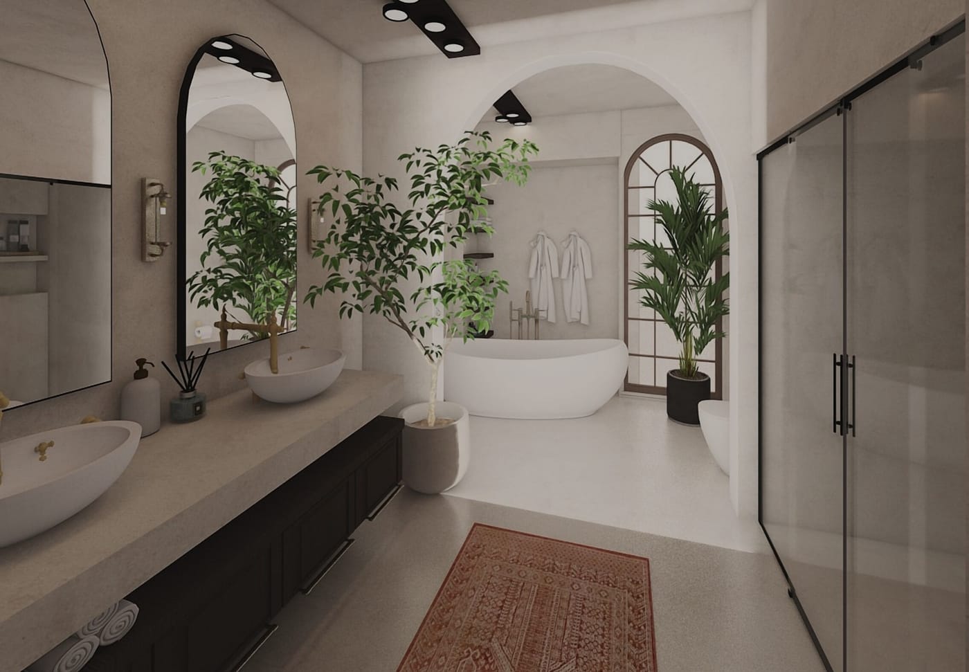 Boho bathroom