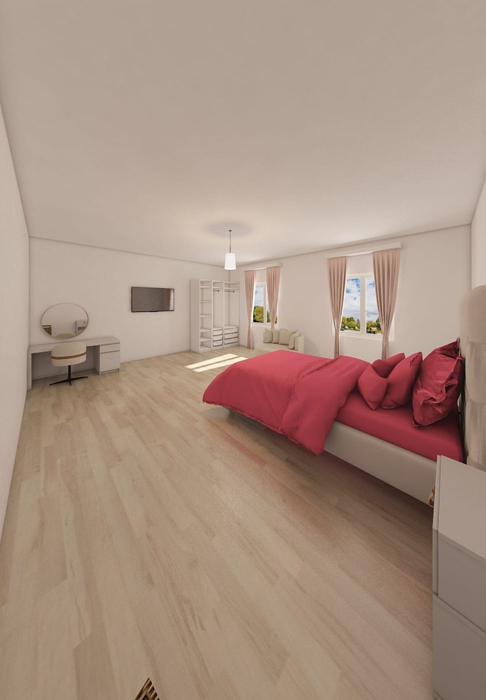 Mid-century bedroom
