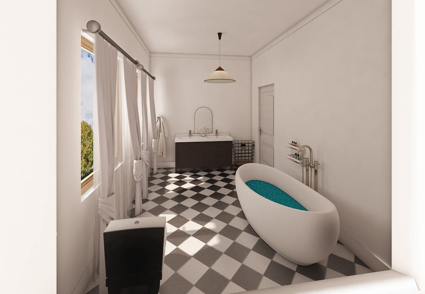 Traditional bathroom