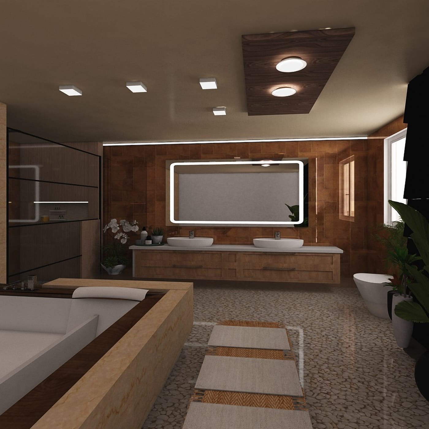 Mid-century bathroom