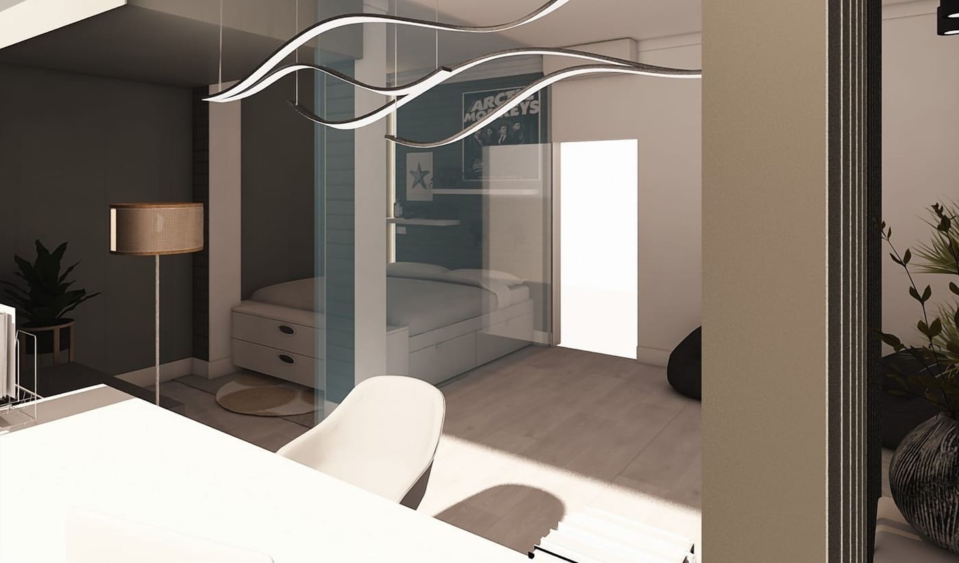Contemporary bedroom