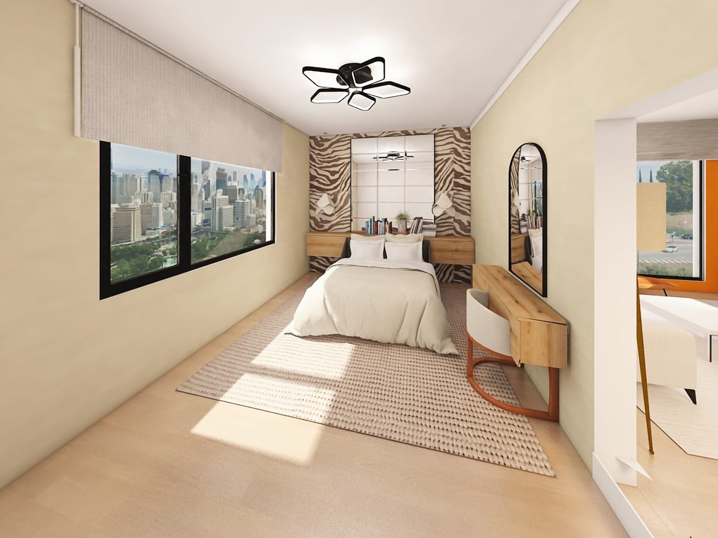 Mid-century bedroom
