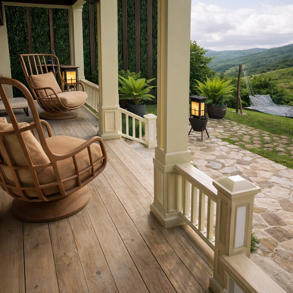 Farmhouse outdoor space