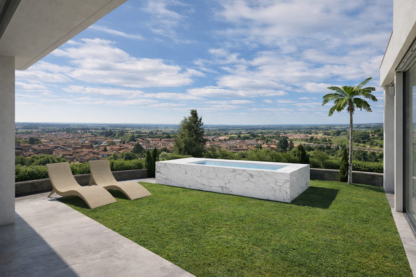 Mid-century outdoor space