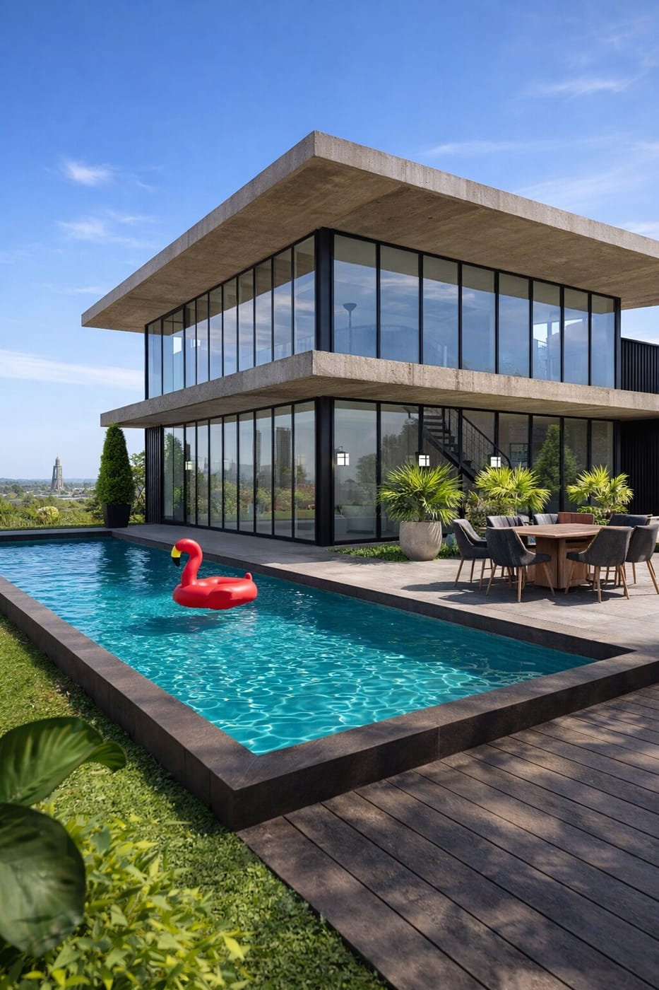 Contemporary outdoor space