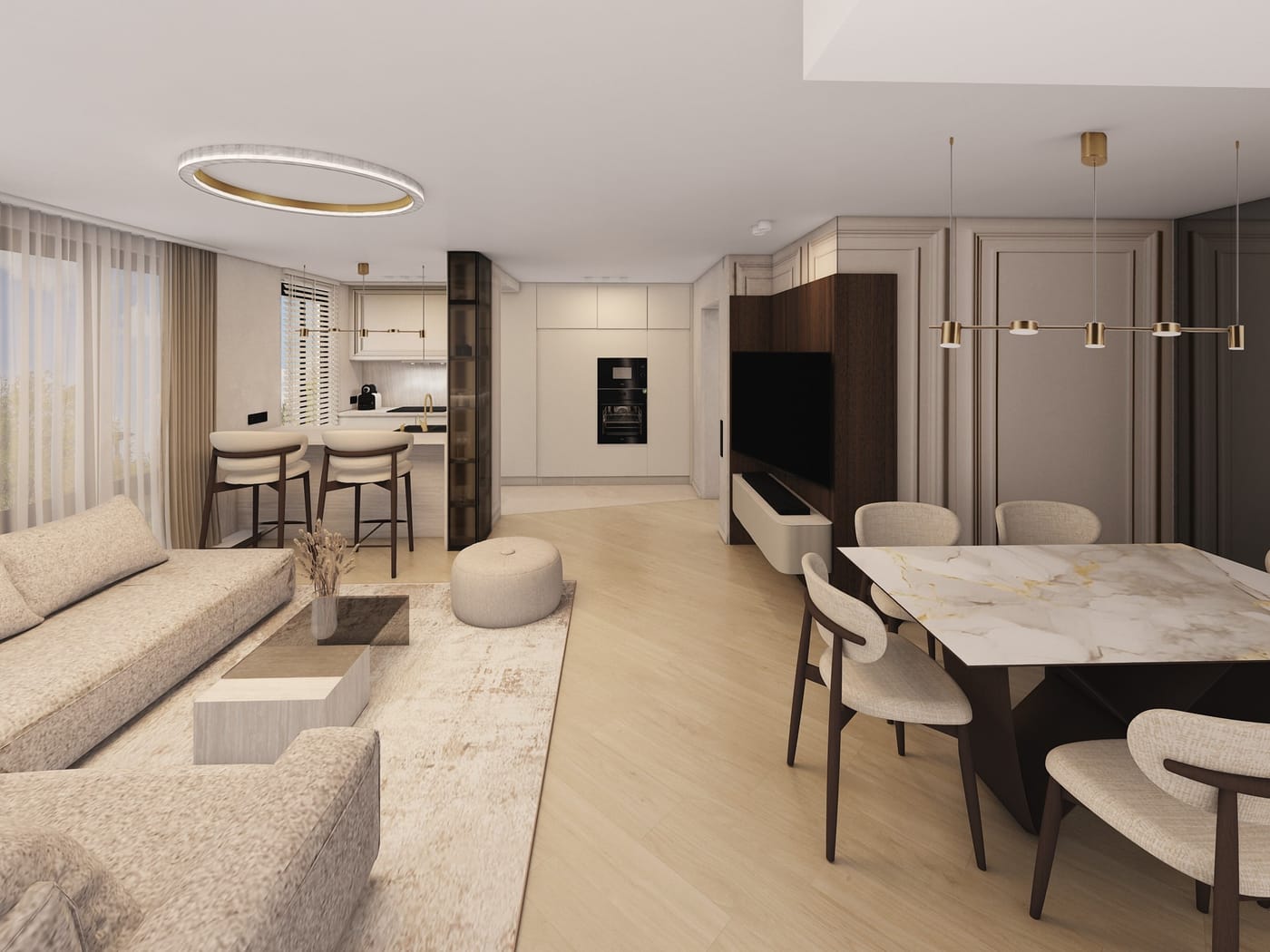 Contemporary floor plan