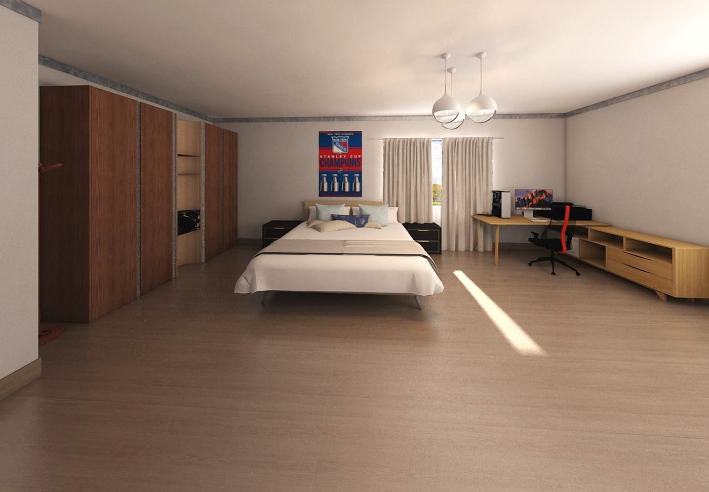 Contemporary bedroom