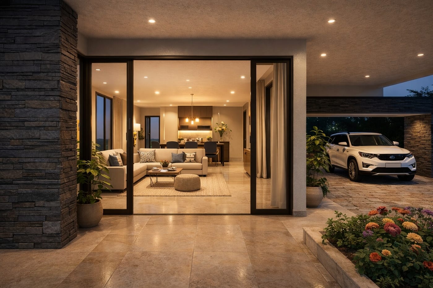 Contemporary floor plan
