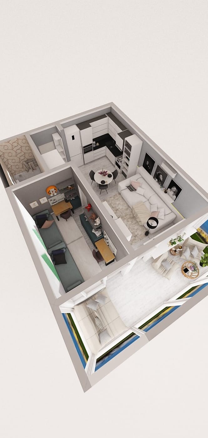 Mid-century floor plan