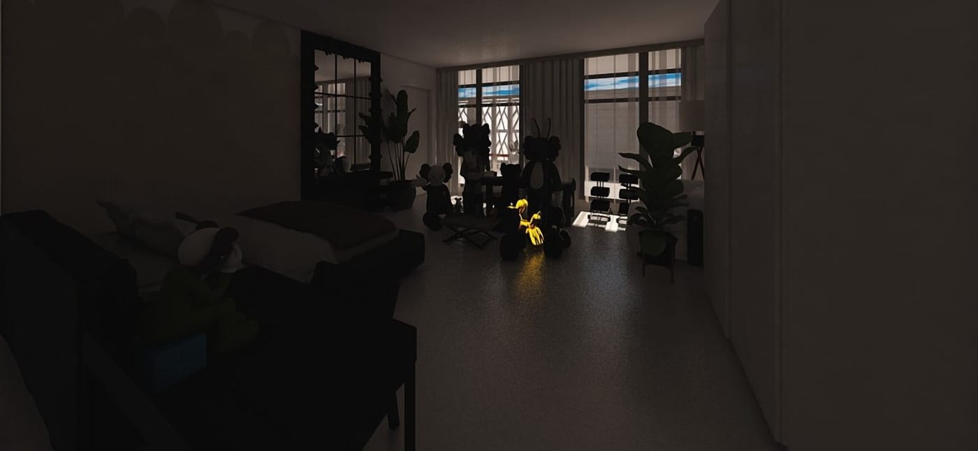 Mid-century bedroom