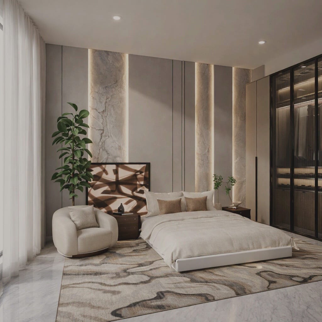 Contemporary bedroom