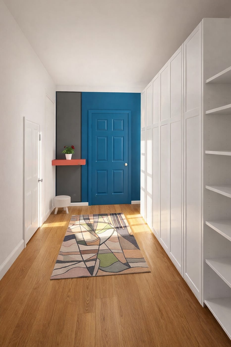 Mid-century hall