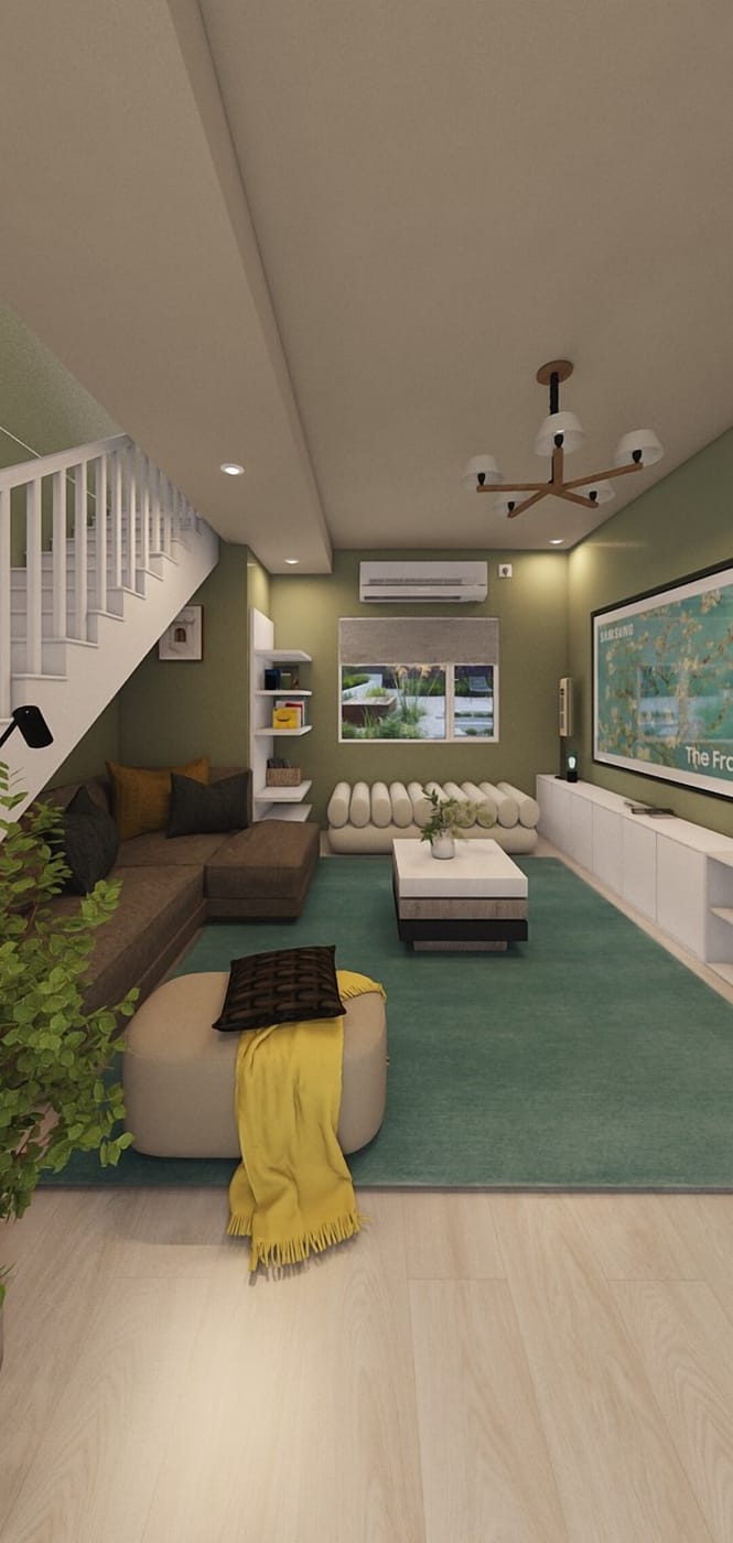 Mid-century living room
