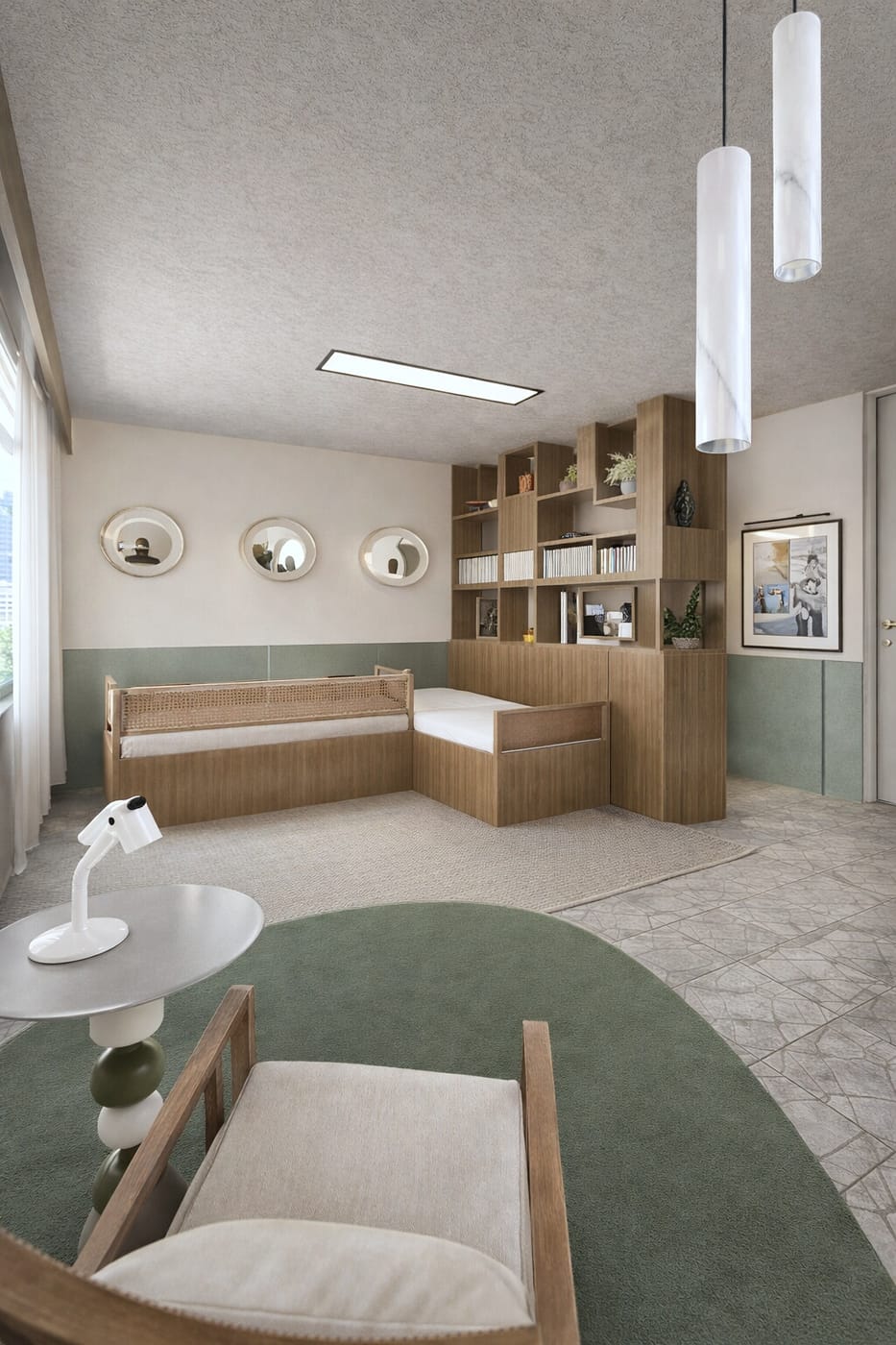 Mid-century kids room