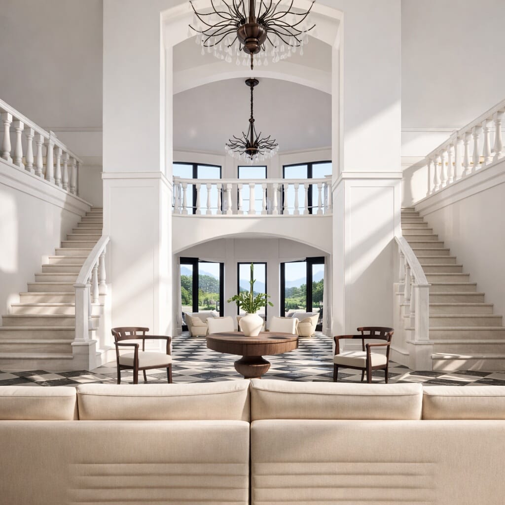 Neoclassical floor plan