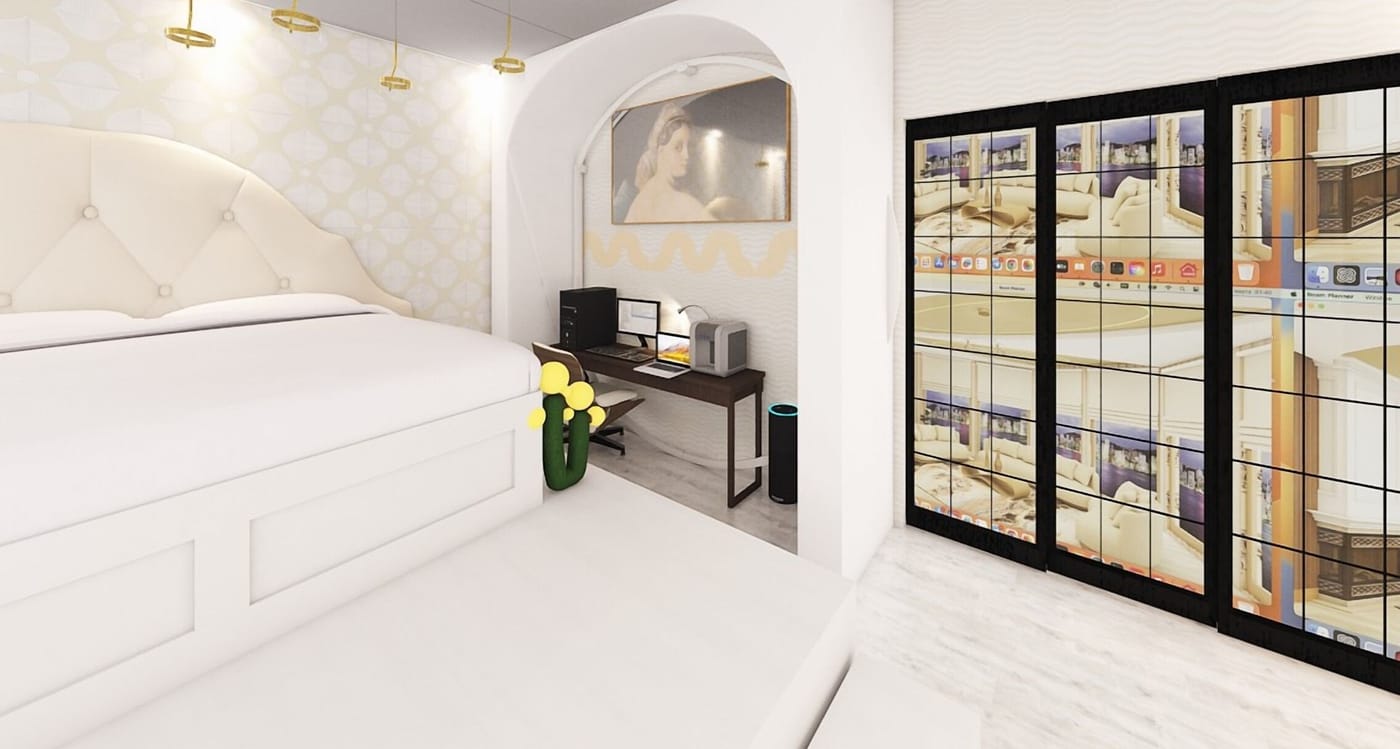 Mid-century bedroom