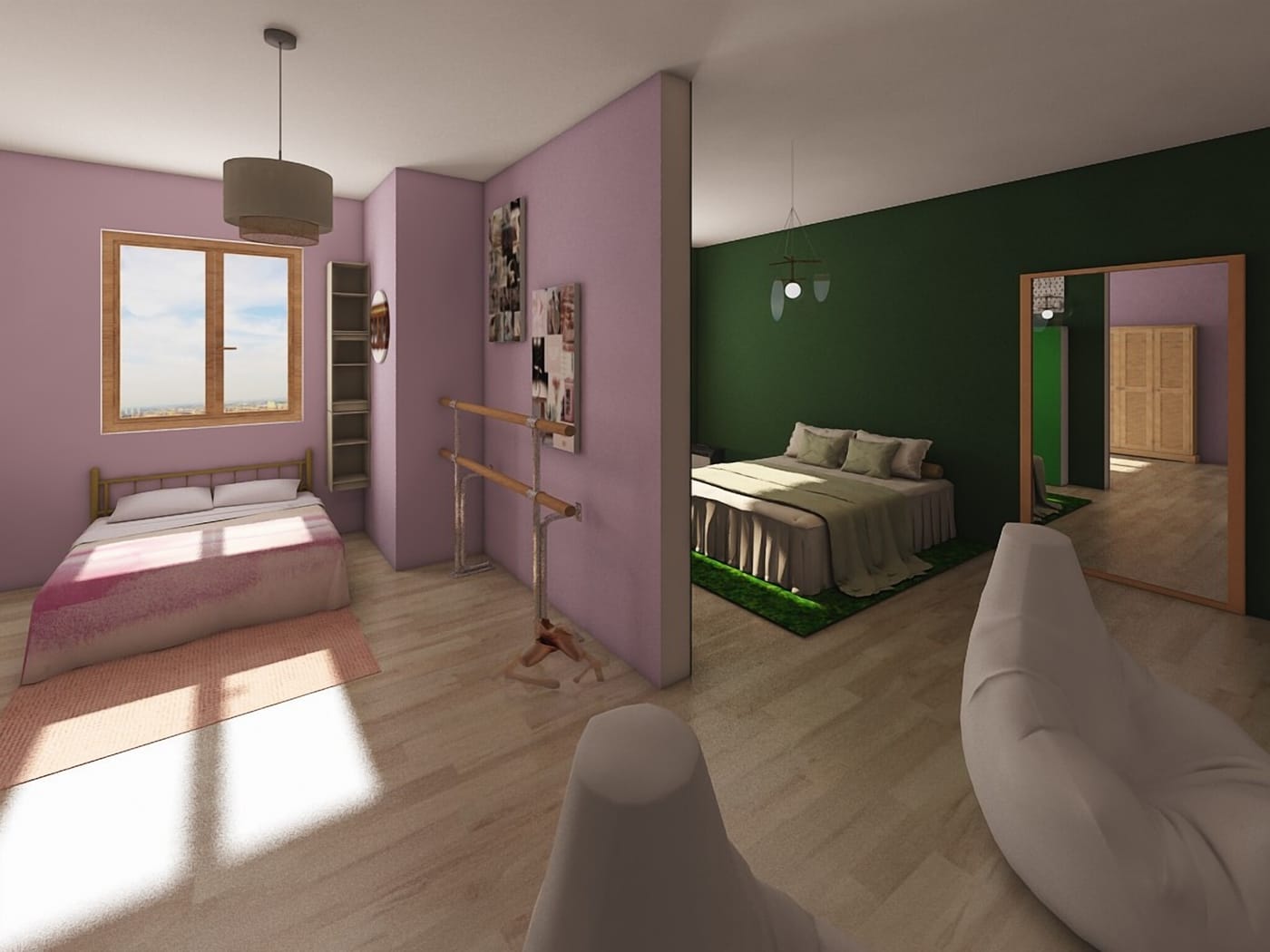 Eclectic kids room